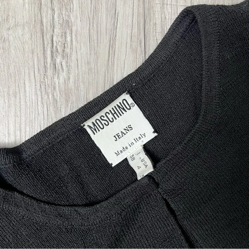 MOSCHINO Jeans Cardigan EU Size 38 US 4 Black